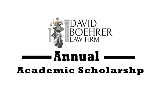 Fully Sponsored David Boehrer Law Firm’s Annual Academic Scholarship of 2020