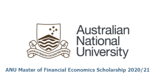 ANU Master of Financial Economics Scholarship