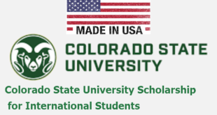 Colorado State University Scholarship for International Students