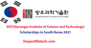 Fully Funded GIST Korea Scholarship 2021