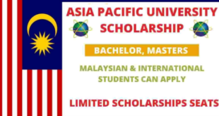 Malaysia Scholarship (BS, MS) at Asia Pacific University