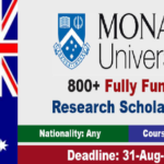 800 Monash university Scholarships in Australia 2021