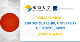 Fully Funded ADB Scholarship University of Tokyo 2021
