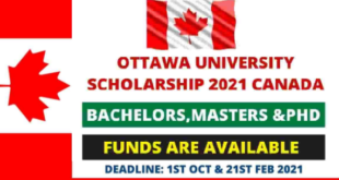 University of Ottawa Scholarship for International Students 2021