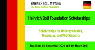 Funded Scholarship by Heinrich Boll Foundation in Germany