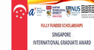 Nanyang Technological University Scholarships in Singapore 2021