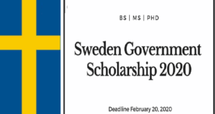 Fully Funded Sweden Government Scholarship 2021/2022