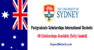 International Students Scholarships at University of Sydney, Australia