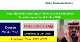 King Abdullah Scholarship Program in Saudi Arabia