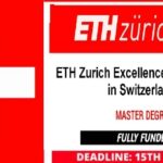 ETH Zurich Excellence Scholarship in Switzerland 2021