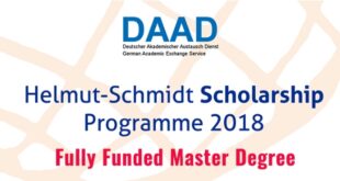 DAAD Helmut Schmidt scholarships in Germany