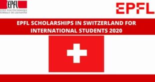 Fully Funded EPFL Summer Internship in Switzerland 2021