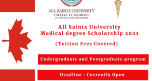 Fully Funded All Saints University College of Medicine Scholarship