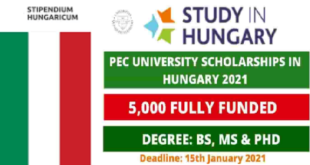 Fully Funded 5,000 University of Pecs Scholarships in Hungary