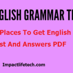 15 Places To Get English Test And Answers PDF