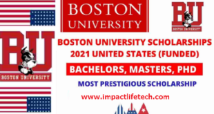 President Scholarship at Boston University