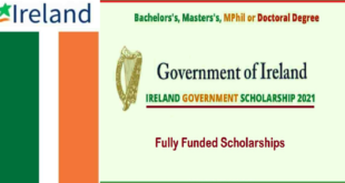Ireland Government Scholarship 2022 (Masters and PhD Degrees)