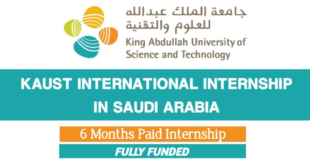 Fully Funded KAUST VSRP Internship Program in Saudi Arabia