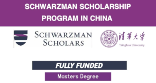 Fully Funded Schwarzman Scholarship in China 2021