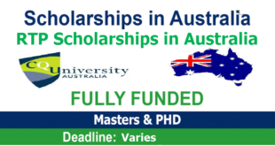 The Research Training Program Scholarships in Australia