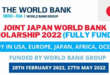 Joint Japan World Bank Graduate Scholarship 2022