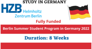 Funded Berlin Summer Student Program in Germany 2022