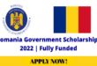 Funded Government of Romania Scholarships 2022