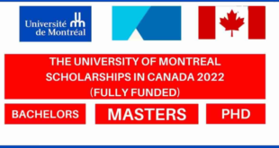Funded Montreal University Canada Scholarships 2022